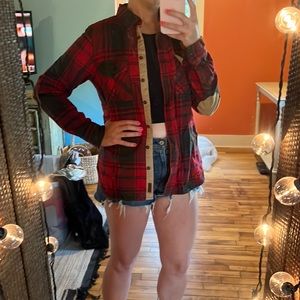 Red roots flannel medium